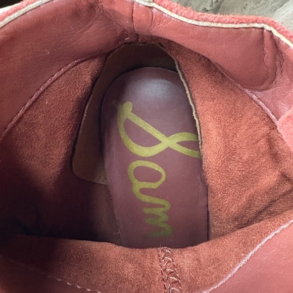 Sam Edelman Niomi Suede Western boho 
Booties In Red Paprika Size 7 preloved - Picture 3 of 10